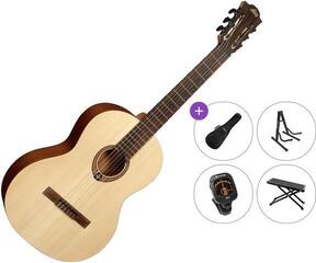 Klasična gitara LAG OC70 Premium SET 4/4 Natural Satin Klasična gitara