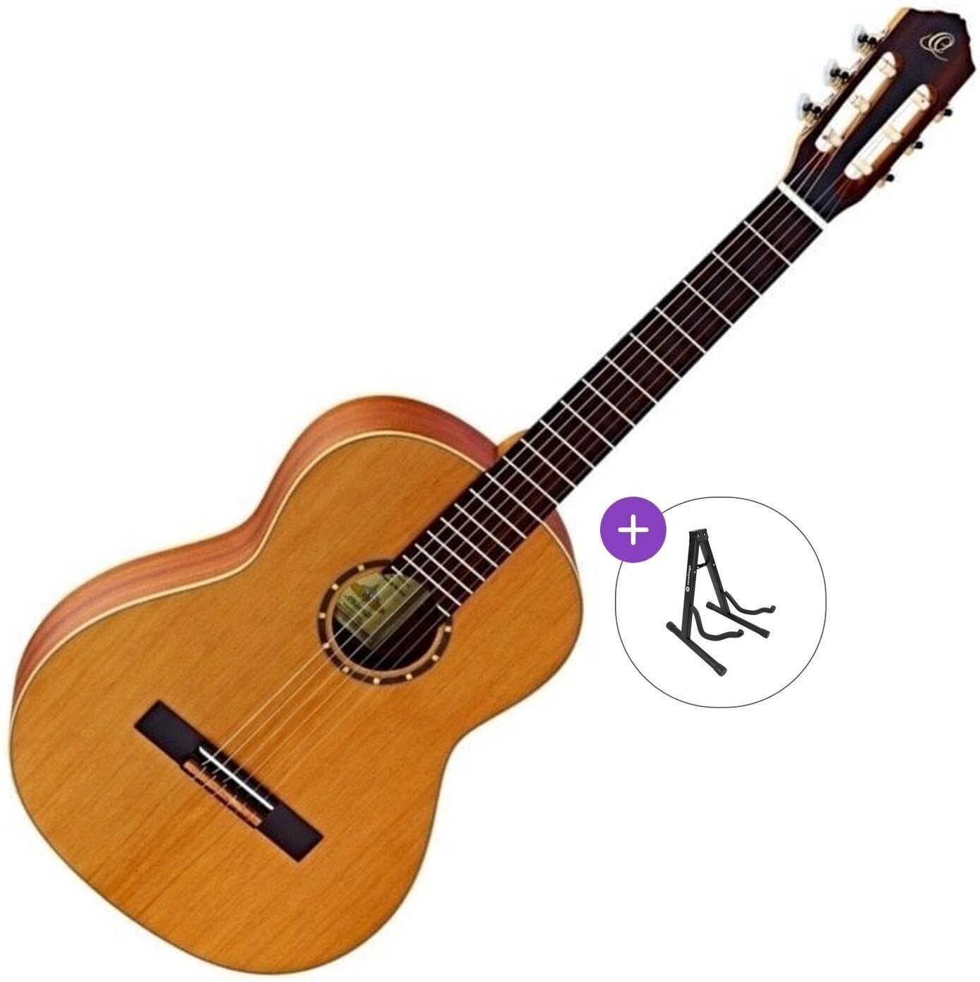 Klassieke gitaar Ortega R122 Basic SET 4/4 Natural Klassieke gitaar