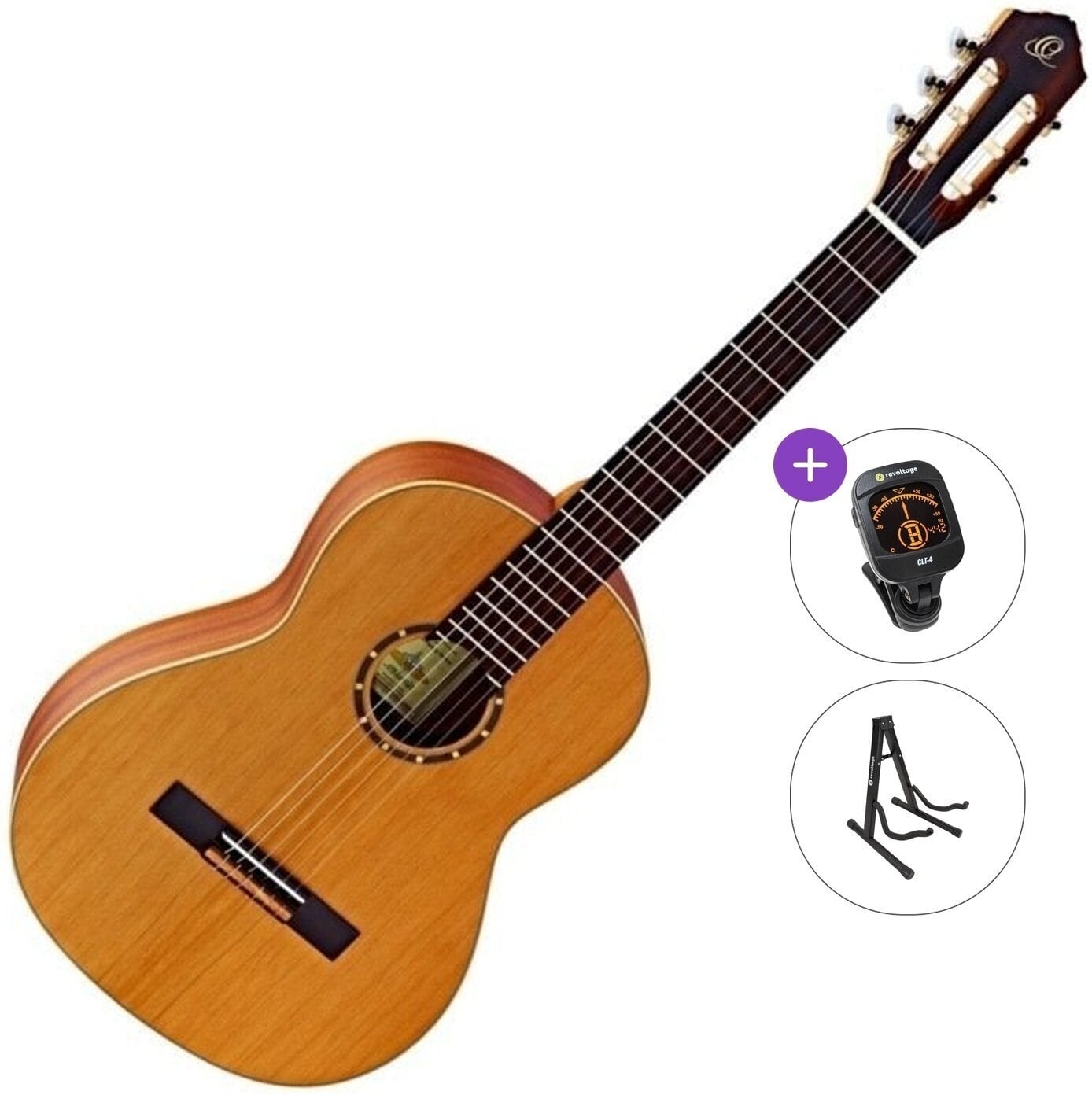 Klassieke gitaar Ortega R122 Standard SET 4/4 Natural Klassieke gitaar