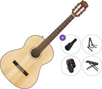 Klassieke gitaar Fender CN-60S Nylon WN Premium SET 4/4 Natural Klassieke gitaar - 1
