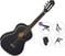 3/4 dječja klasična gitara Ortega R221BK Premium SET Black 3/4 dječja klasična gitara