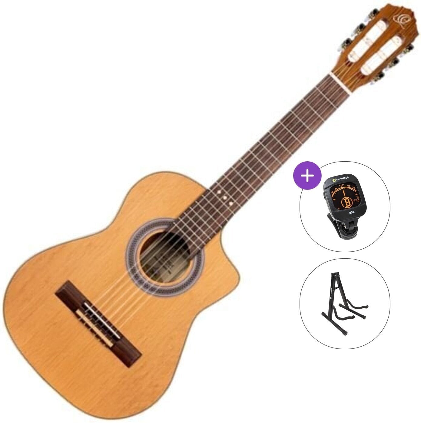 Semi-klassieke gitaar voor kinderen Ortega RQ39 Standard SET Natural Semi-klassieke gitaar voor kinderen