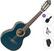 Klassisk guitar Valencia VC202 Standard SET Transparent Blue Klassisk guitar