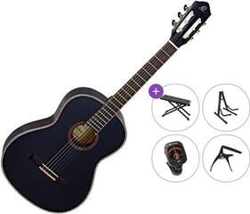 Klassieke gitaar Ortega R221SNBK Premium SET 4/4 Black Klassieke gitaar