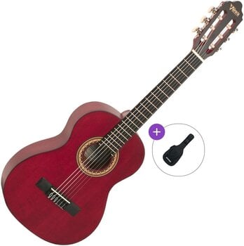 Klassikaline kitarr Valencia VC203 Basic SET Transparent Wine Red Klassikaline kitarr - 1