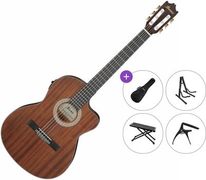 Klasiskā ģitāra ar priekšpastiprinātāju Ibanez GA5MHTCE-OPN Premium SET 4/4 Open Pore Natural Klasiskā ģitāra ar priekšpastiprinātāju - 1