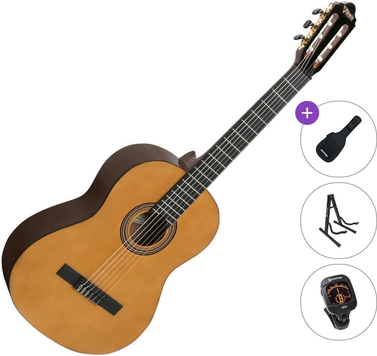 Guitarra clásica Valencia VC263 Standard SET Antique Natural Guitarra clásica