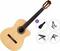 Konzertgitarre mit Tonabnehmer Cordoba C1M-CE Premium SET 4/4 Natural Konzertgitarre mit Tonabnehmer