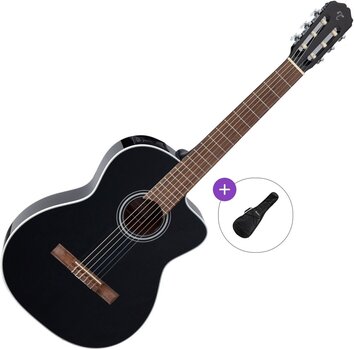 Gitara klasyczna z przetwornikiem Takamine GC2CE Basic SET 4/4 Black Gitara klasyczna z przetwornikiem - 1