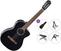 Gitara klasyczna z przetwornikiem Takamine GC2CE Premium SET 4/4 Black Gitara klasyczna z przetwornikiem
