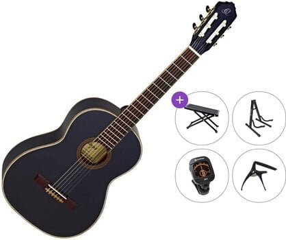 Klassieke gitaar Ortega R221BK Premium SET 4/4 Black Klassieke gitaar - 1