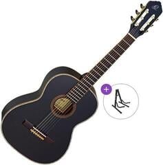Klassieke gitaar Ortega R221BK Basic SET 7/8 Black Klassieke gitaar