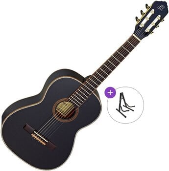 Klassieke gitaar Ortega R221BK Basic SET 7/8 Black Klassieke gitaar - 1