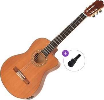 Klassieke gitaar met elektronica Höfner HC504 TCE Basic SET 4/4 Natural Klassieke gitaar met elektronica - 1