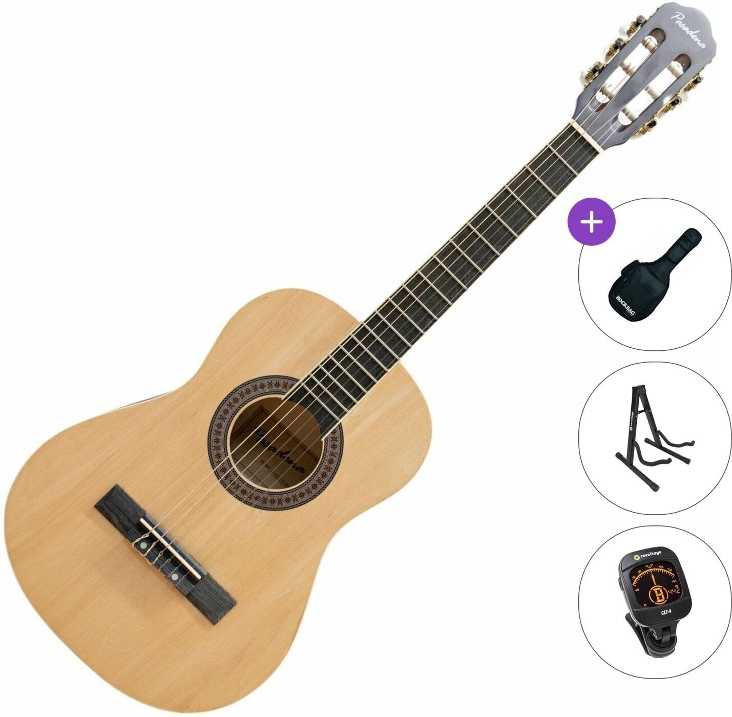 Gitara klasyczna 1/2 dla dzieci Pasadena SC041 Standard SET Natural Gitara klasyczna 1/2 dla dzieci