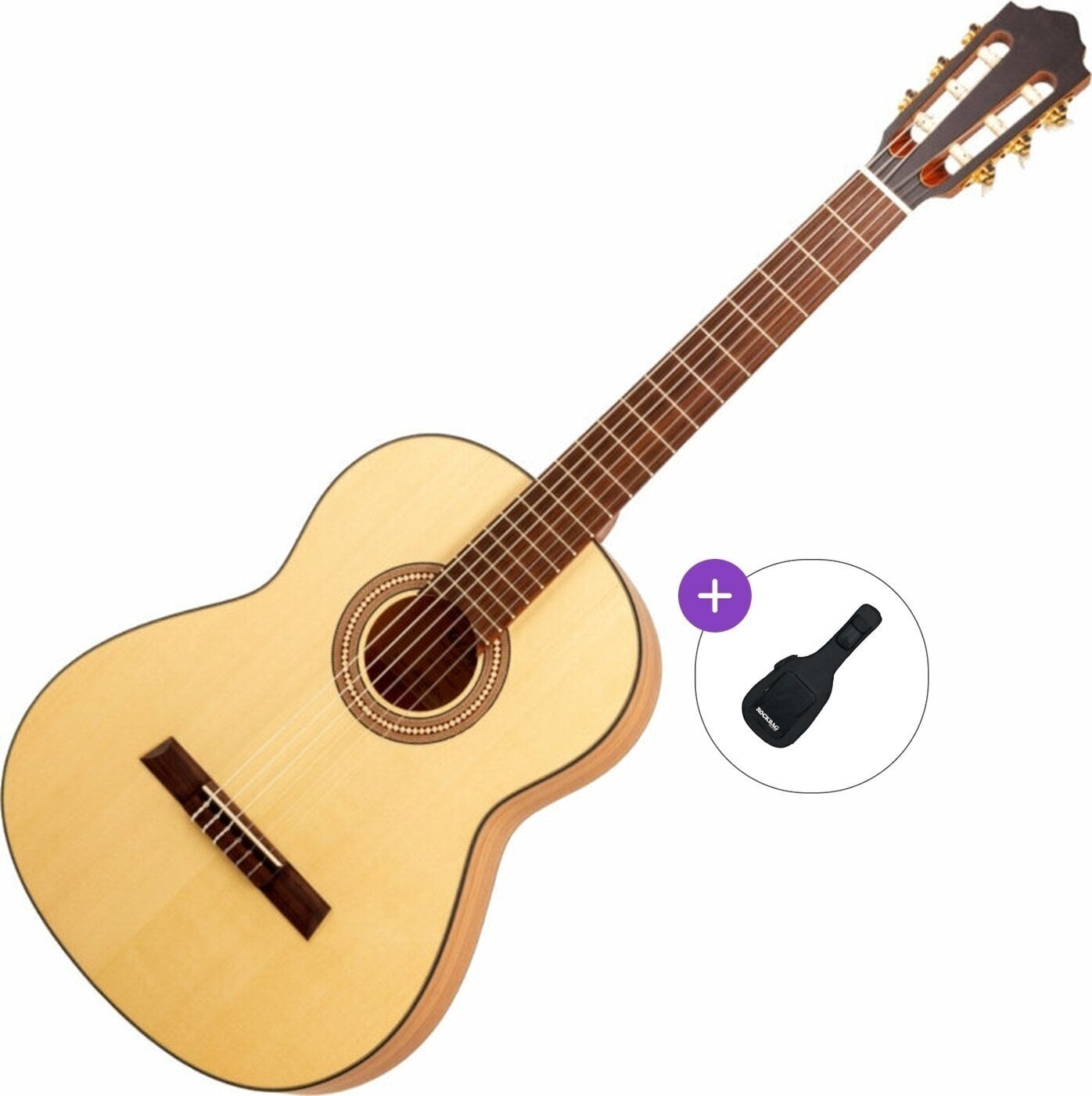 3/4 klassieke gitaar voor kinderen Höfner HF13 Basic SET Natural 3/4 klassieke gitaar voor kinderen