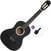 Guitare classique taile 1/2 pour enfant Pasadena SC041 Basic SET Black Guitare classique taile 1/2 pour enfant