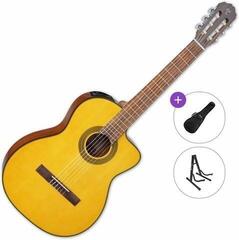 Konzertgitarre mit Tonabnehmer Takamine GC1CE Standard SET 4/4 Natural Konzertgitarre mit Tonabnehmer