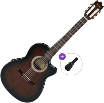 Klasična kitara z elektroniko Ibanez GA35TCE-DVS Basic SET 4/4 Dark Violin Sunburst High Gloss Klasična kitara z elektroniko - 1