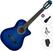 Klasična kitara Pasadena SC041C Standard SET 4/4 Blue Klasična kitara