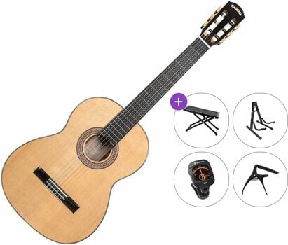 Klassisk gitar Cascha CGC310 Premium SET 4/4 Natural Klassisk gitar - 1