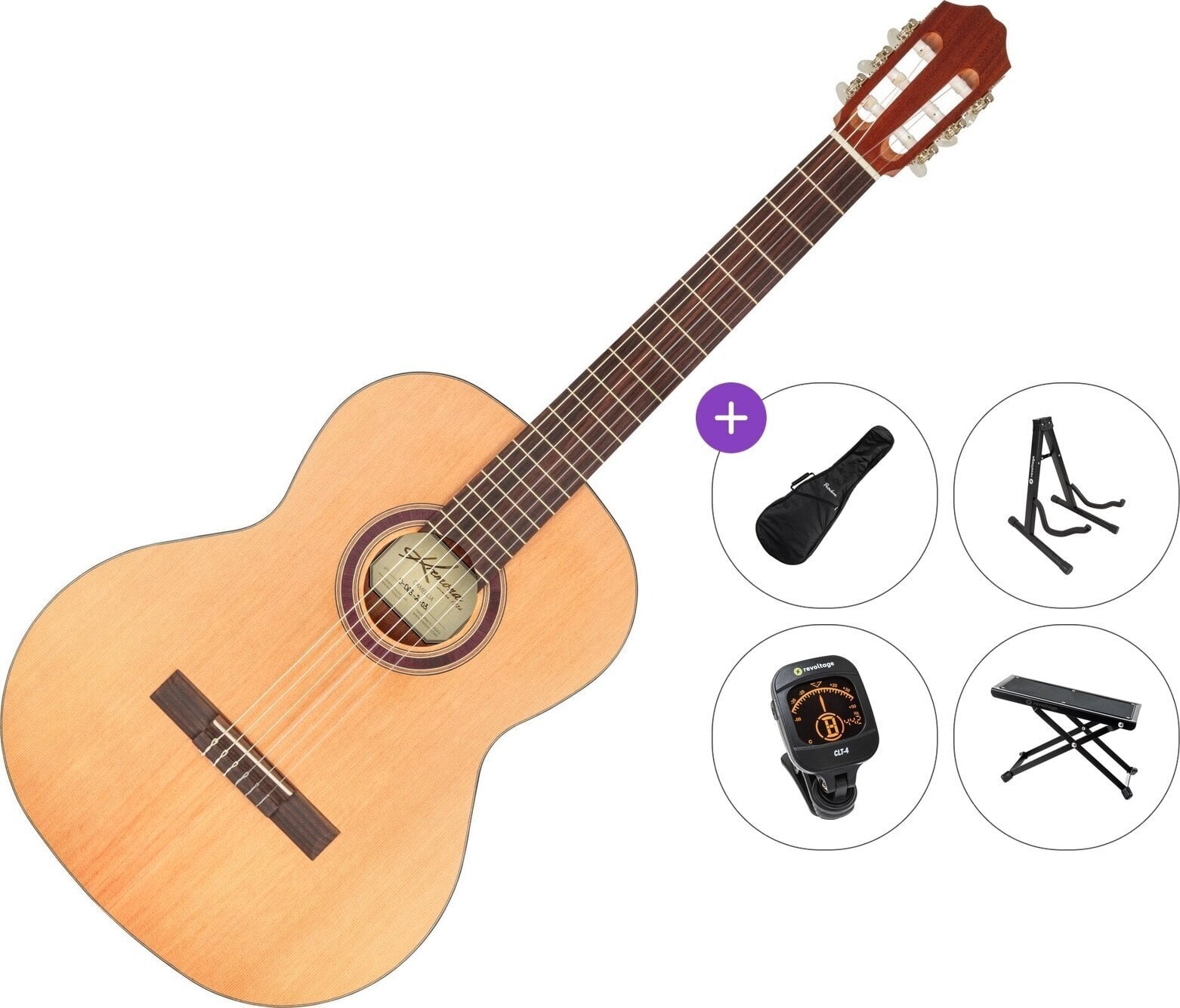 Klasična gitara Kremona Camellia New Premium SET 4/4 Natural Klasična gitara