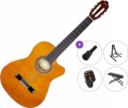 Klassikaline kitarr Valencia VC104TC Premium SET 4/4 Natural Klassikaline kitarr - 1