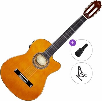 Gitara klasyczna z przetwornikiem Valencia VC104TCE Standard SET 4/4 Natural Gitara klasyczna z przetwornikiem - 1
