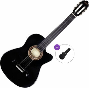 Klassikaline kitarr Valencia VC104TC Basic SET 4/4 Black Klassikaline kitarr - 1