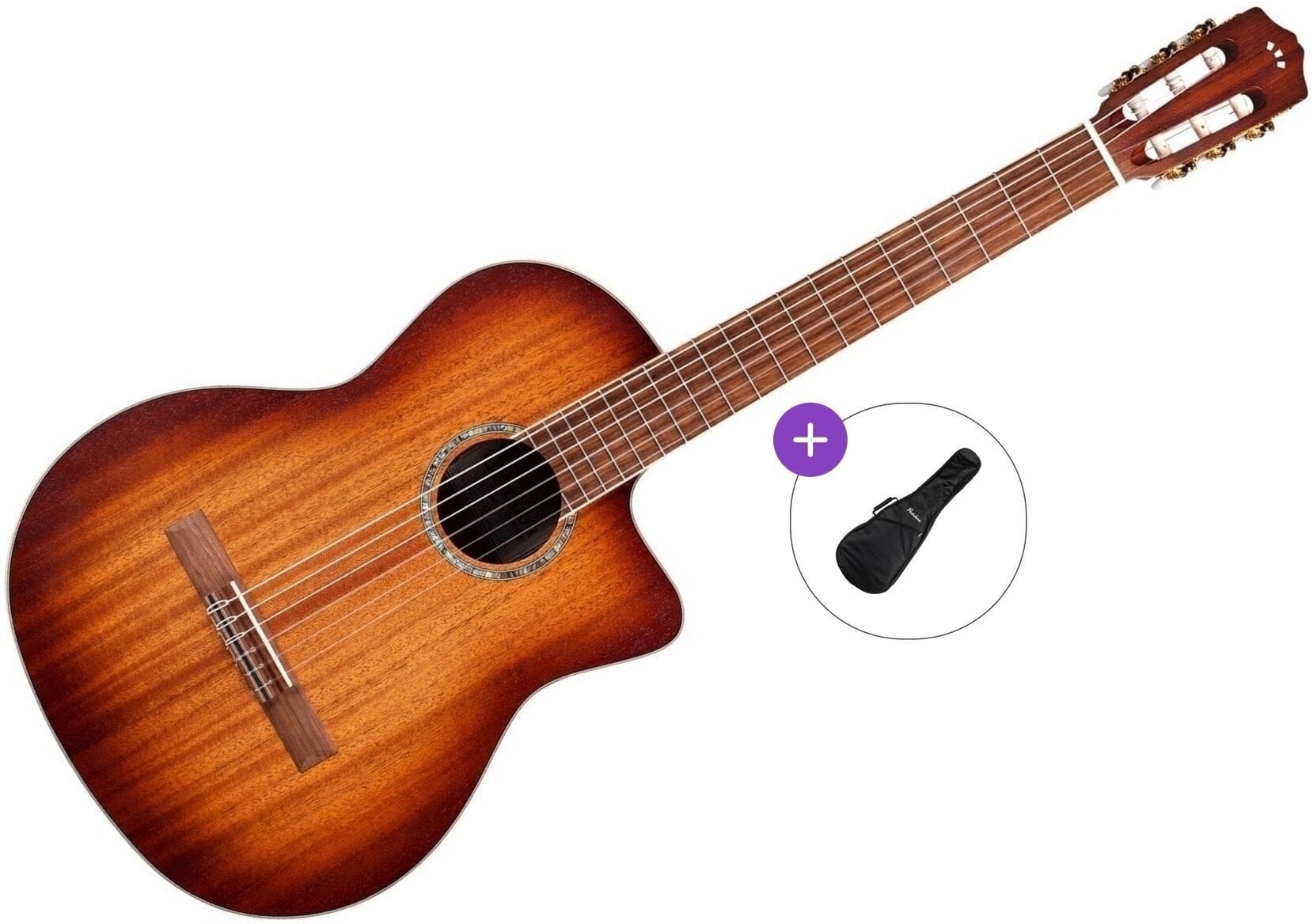 Klassieke gitaar met elektronica Cordoba C4-CE Basic SET 4/4 Natural Klassieke gitaar met elektronica