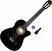 Gitara klasyczna z przetwornikiem Valencia VC104TCE Basic SET 4/4 Black Gitara klasyczna z przetwornikiem