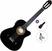 Gitara klasyczna z przetwornikiem Valencia VC104TCE Standard SET 4/4 Black Gitara klasyczna z przetwornikiem