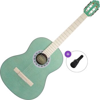 Klassieke gitaar Valencia VC354H Basic SET 4/4 Aqua Blue Klassieke gitaar - 1