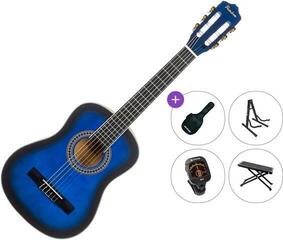 Класическа китара с размер 1/2 Pasadena PC-10-1/2 Premium SET Blue Burst Класическа китара с размер 1/2