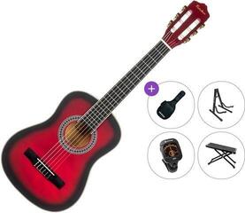 Класическа китара с размер 1/2 Pasadena PC-10-1/2 Premium SET Red Burst Класическа китара с размер 1/2