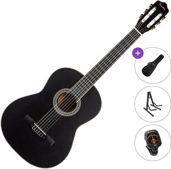 Klassieke gitaar Pasadena PC-10 Standard SET 4/4 Black Klassieke gitaar - 1