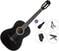 Klassieke gitaar Pasadena PC-10 Premium SET 4/4 Black Klassieke gitaar