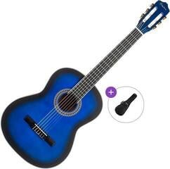 Klassikaline kitarr Pasadena PC-10 Basic SET 4/4 Blue Burst Klassikaline kitarr