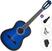 Klassikaline kitarr Pasadena PC-10 Standard SET 4/4 Blue Burst Klassikaline kitarr