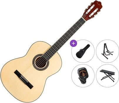 Klassikaline kitarr Pasadena PC-10 Premium SET 4/4 Natural Klassikaline kitarr - 1
