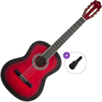 Klassikaline kitarr Pasadena PC-10 Basic SET 4/4 Red Burst Klassikaline kitarr - 1