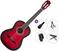 Klassikaline kitarr Pasadena PC-10 Premium SET 4/4 Red Burst Klassikaline kitarr