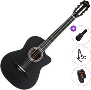 Klassieke gitaar Pasadena PCC-10 Standard SET 4/4 Black Klassieke gitaar - 1