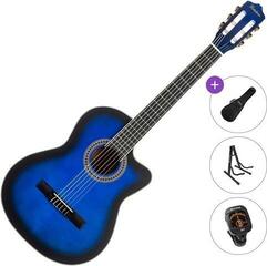 Klassikaline kitarr Pasadena PCC-10 Standard SET 4/4 Blue Burst Klassikaline kitarr