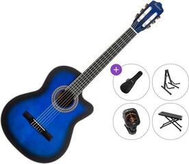 Klassikaline kitarr Pasadena PCC-10 Premium SET 4/4 Blue Burst Klassikaline kitarr