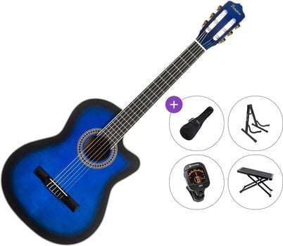 Klassikaline kitarr Pasadena PCC-10 Premium SET 4/4 Blue Burst Klassikaline kitarr - 1