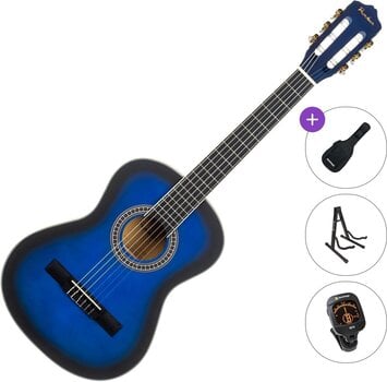3/4 klassieke gitaar voor kinderen Pasadena PC-10-3/4 Standard SET Blue Burst 3/4 klassieke gitaar voor kinderen - 1