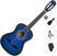 3/4 klassieke gitaar voor kinderen Pasadena PC-10-3/4 Standard SET Blue Burst 3/4 klassieke gitaar voor kinderen
