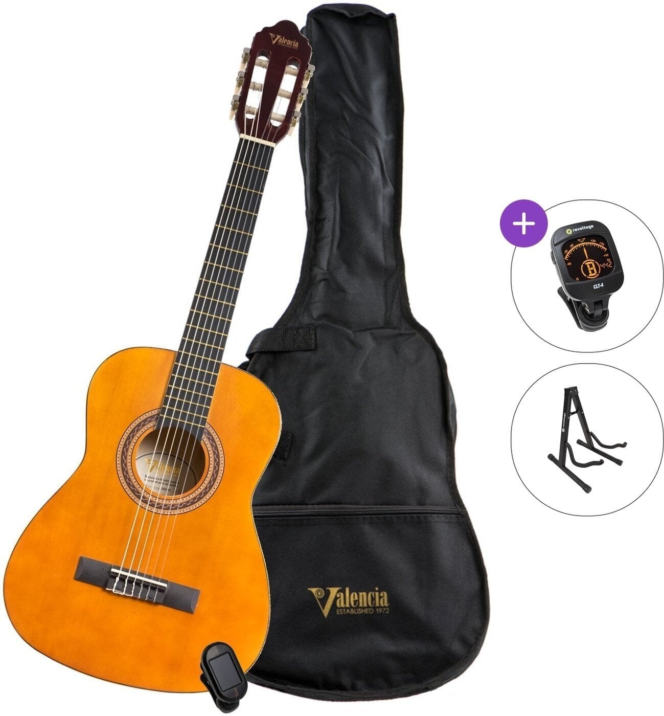 Klassikaline kitarr Valencia VC104K Standard SET 4/4 Natural Klassikaline kitarr