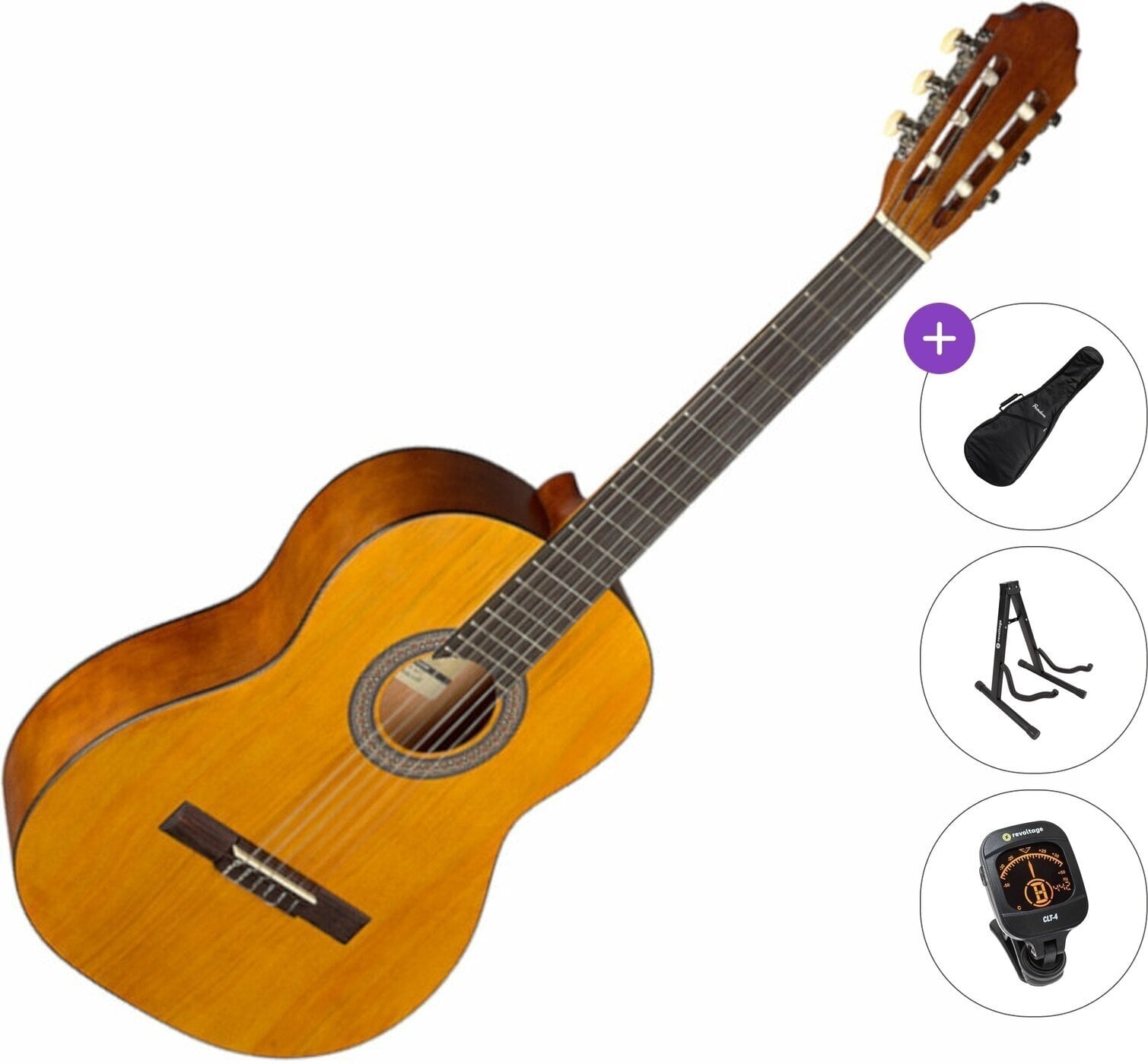 Klasiskā ģitāra Stagg C440 M NAT Standard SET 4/4 Klasiskā ģitāra